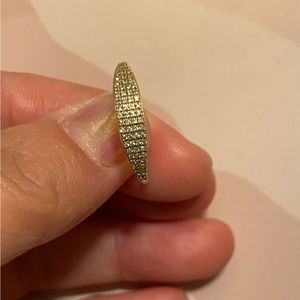 Beautiful 14K gold and diamond stacking ring.
